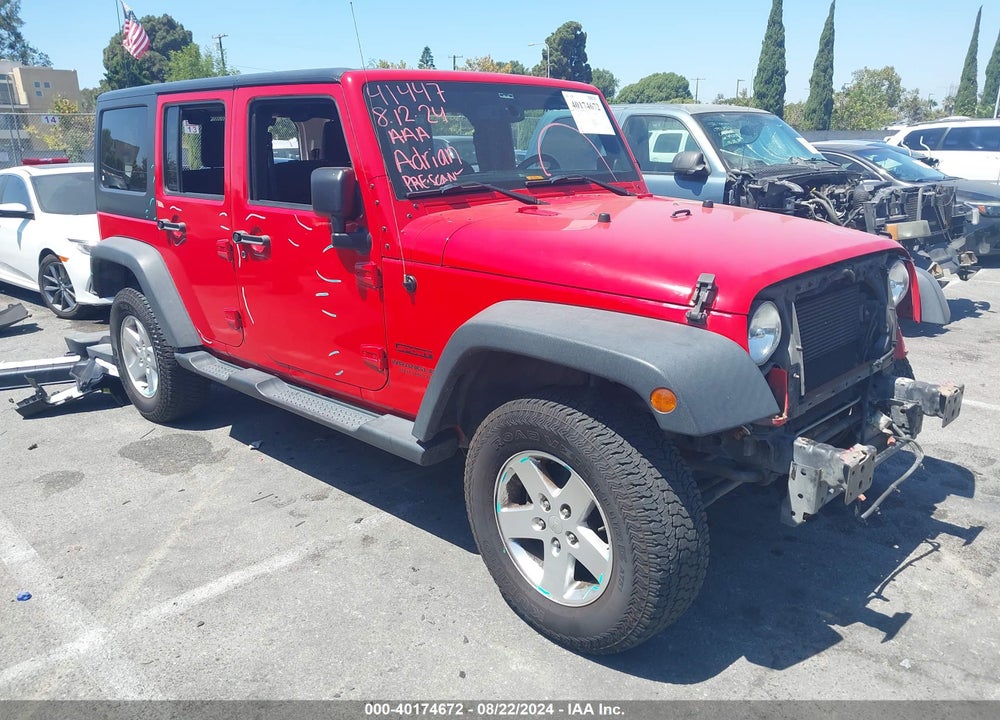 2014 JEEP WRANGLER UNLIMITED SPORT VIN: 1C4BJWDG1EL225792