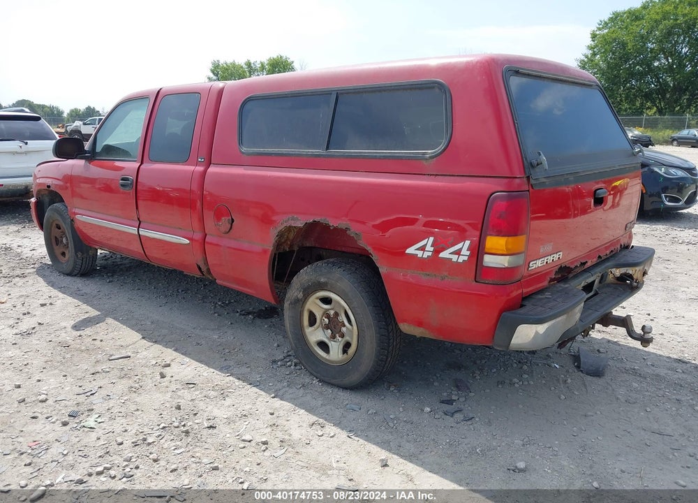 2003 GMC SIERRA 1500 SLE VIN: 2GTEK19T031134874