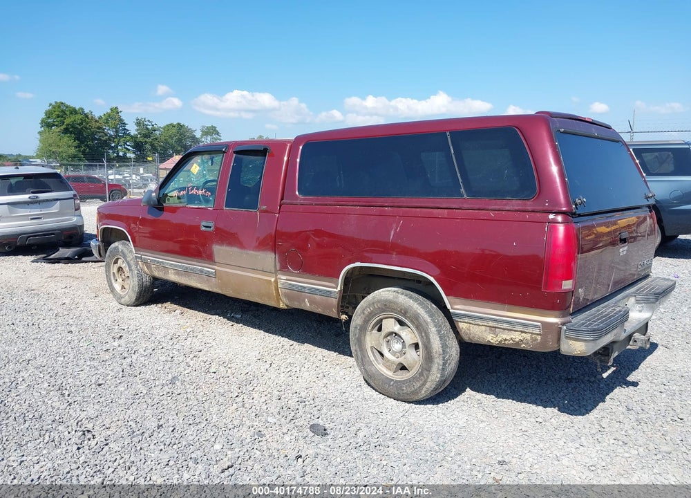 1998 CHEVROLET K1500 FLEETSIDE VIN: 2GCEK19R1W1195076