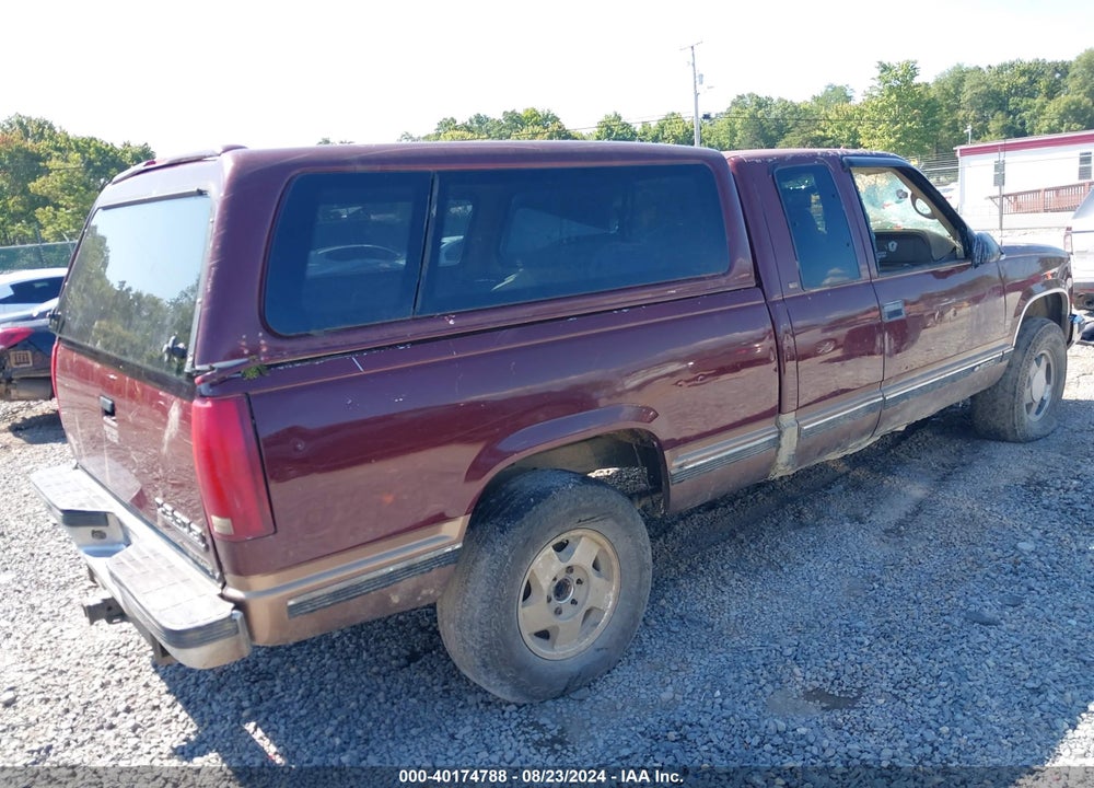 1998 CHEVROLET K1500 FLEETSIDE VIN: 2GCEK19R1W1195076