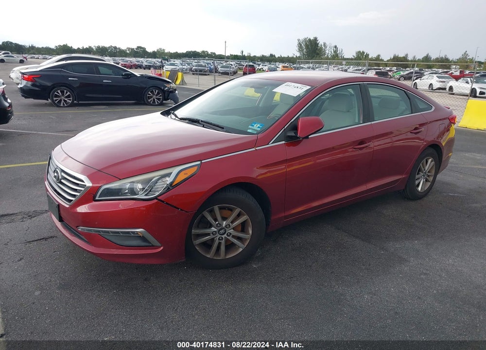 2015 HYUNDAI SONATA SE VIN: 5NPE24AF7FH216286