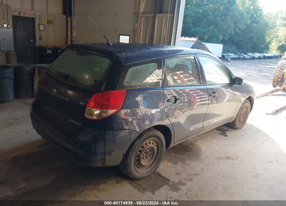 2004 TOYOTA MATRIX STANDARD VIN: 2T1KR32E64C250525
