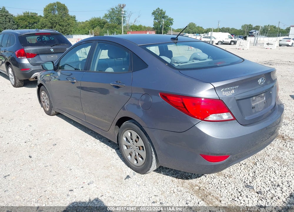 2017 HYUNDAI ACCENT SE VIN: KMHCT4AE4HU313106