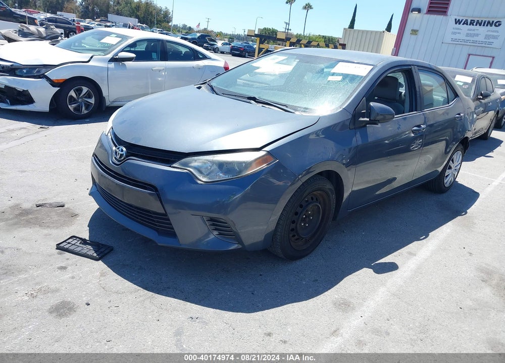 2016 TOYOTA COROLLA LE VIN: 5YFBURHE8GP484226