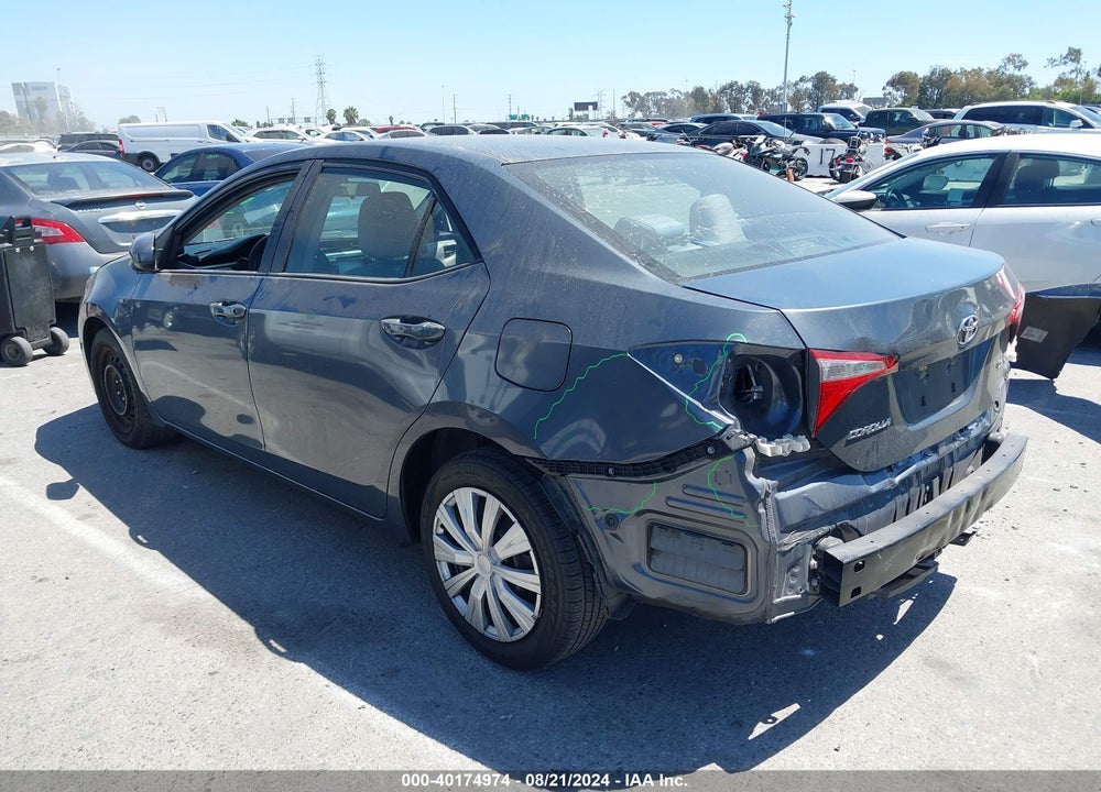 2016 TOYOTA COROLLA LE VIN: 5YFBURHE8GP484226
