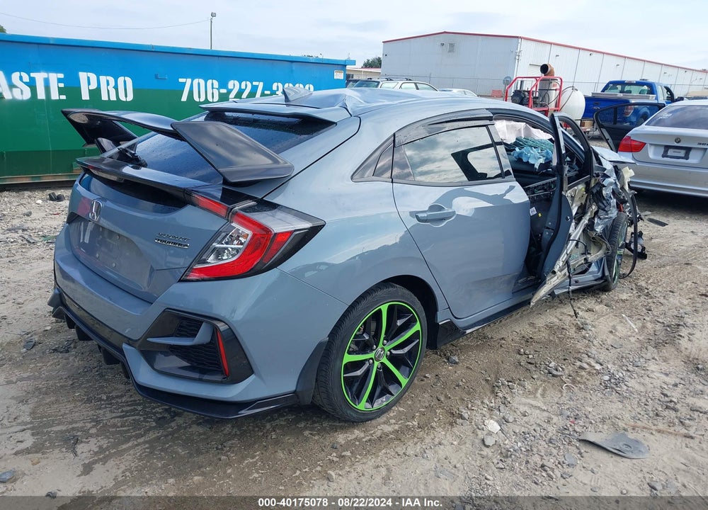 2021 HONDA CIVIC SPORT TOURING VIN: SHHFK7H92MU219001