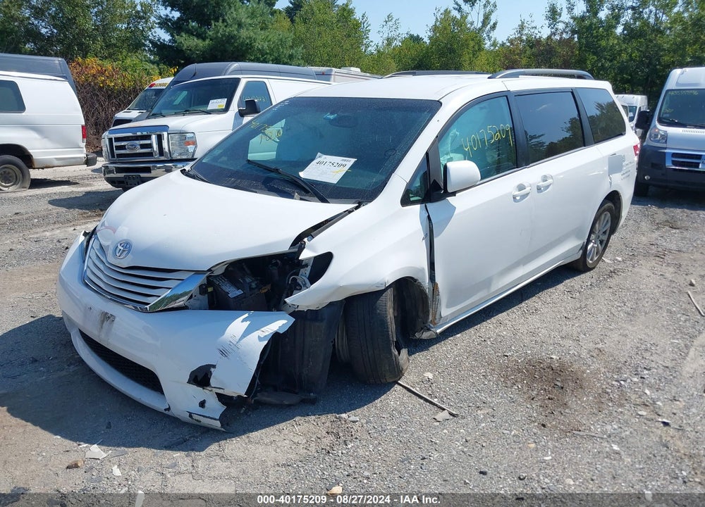 2017 TOYOTA SIENNA LE 7 PASSENGER VIN: 5TDJZ3DC0HS154779