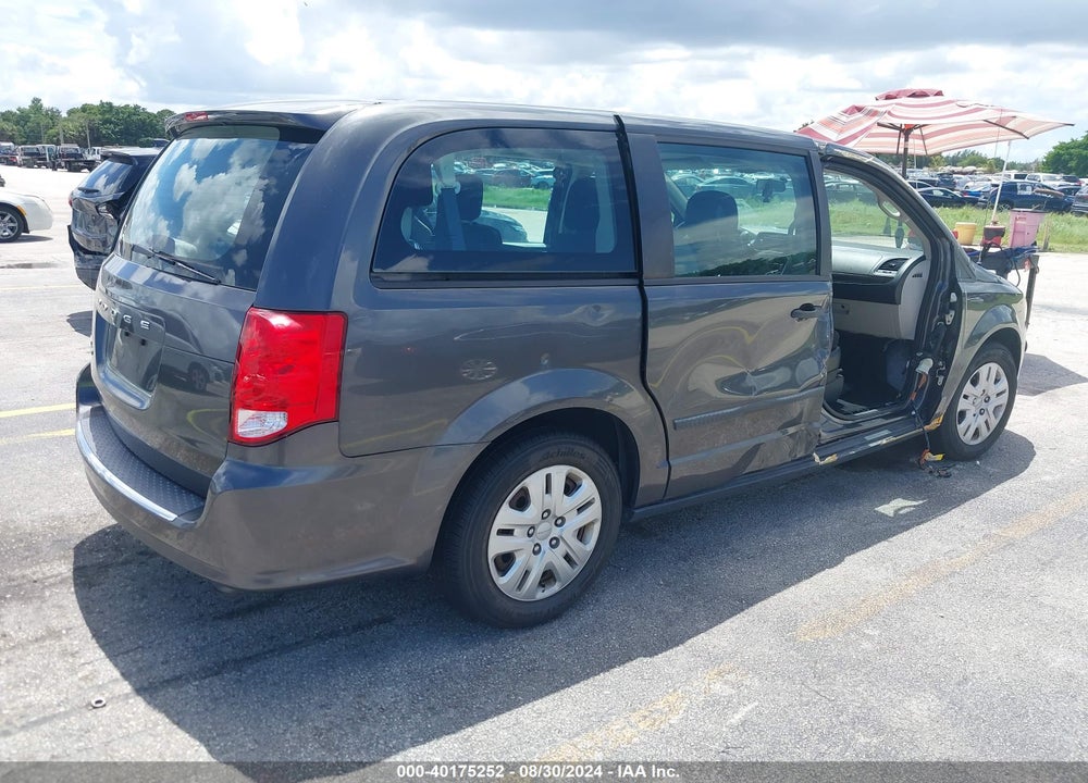 2016 DODGE GRAND CARAVAN AMERICAN VALUE PKG VIN: 2C4RDGBG7GR236935