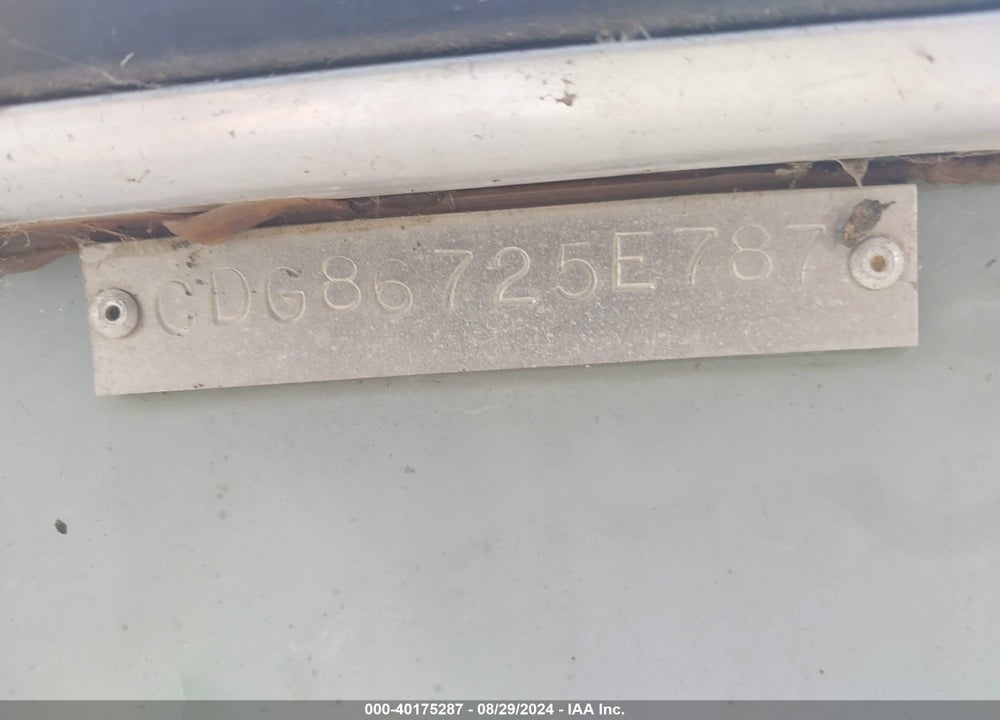 1987 CHARGER OTHER VIN: CDG86725E787
