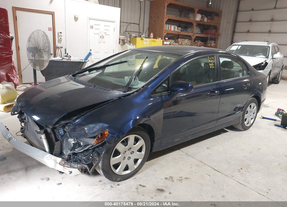 2008 HONDA CIVIC SDN LX VIN: 1HGFA165X8L036256