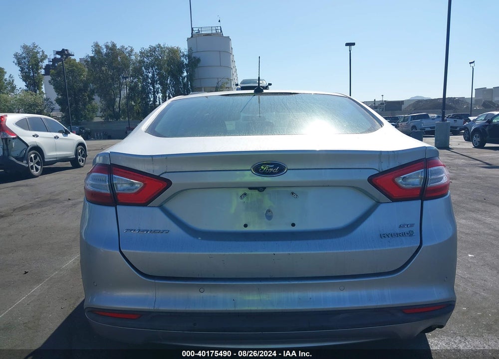 2016 FORD FUSION HYBRID SE VIN: 3FA6P0LU4GR281899