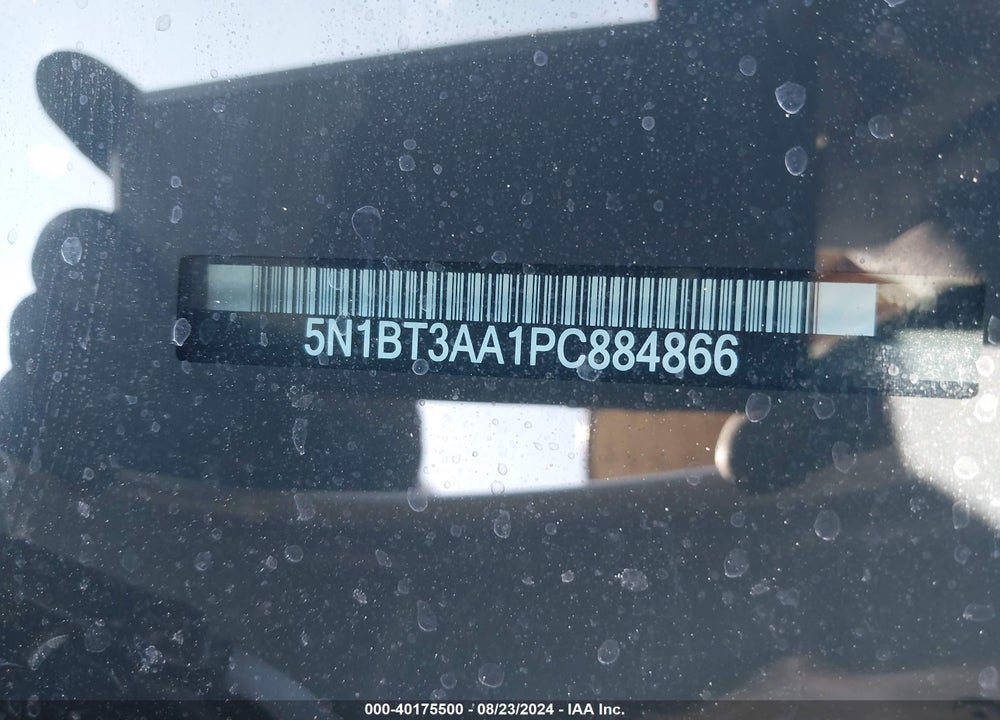 2023 NISSAN ROGUE S FWD VIN: 5N1BT3AA1PC884866