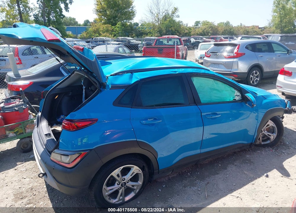 2022 HYUNDAI KONA SEL VIN: KM8K62AB7NU778472