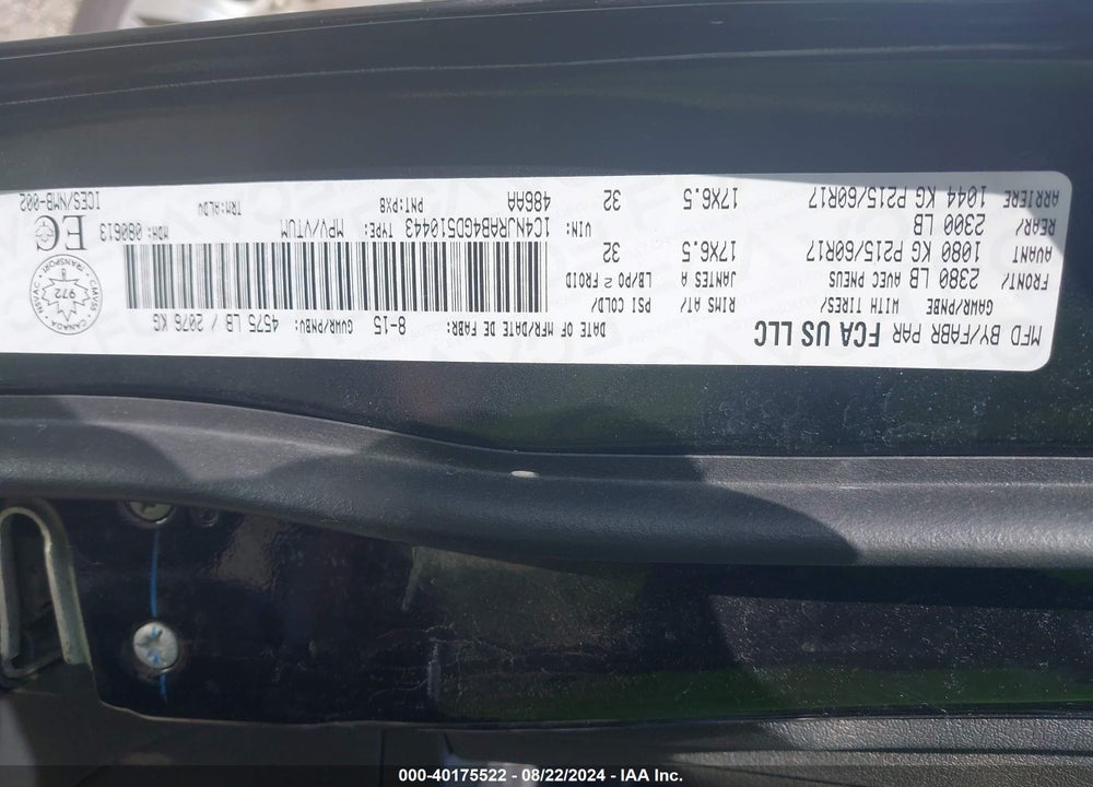 2016 JEEP PATRIOT SPORT/NORTH VIN: 1C4NJRAB4GD510443