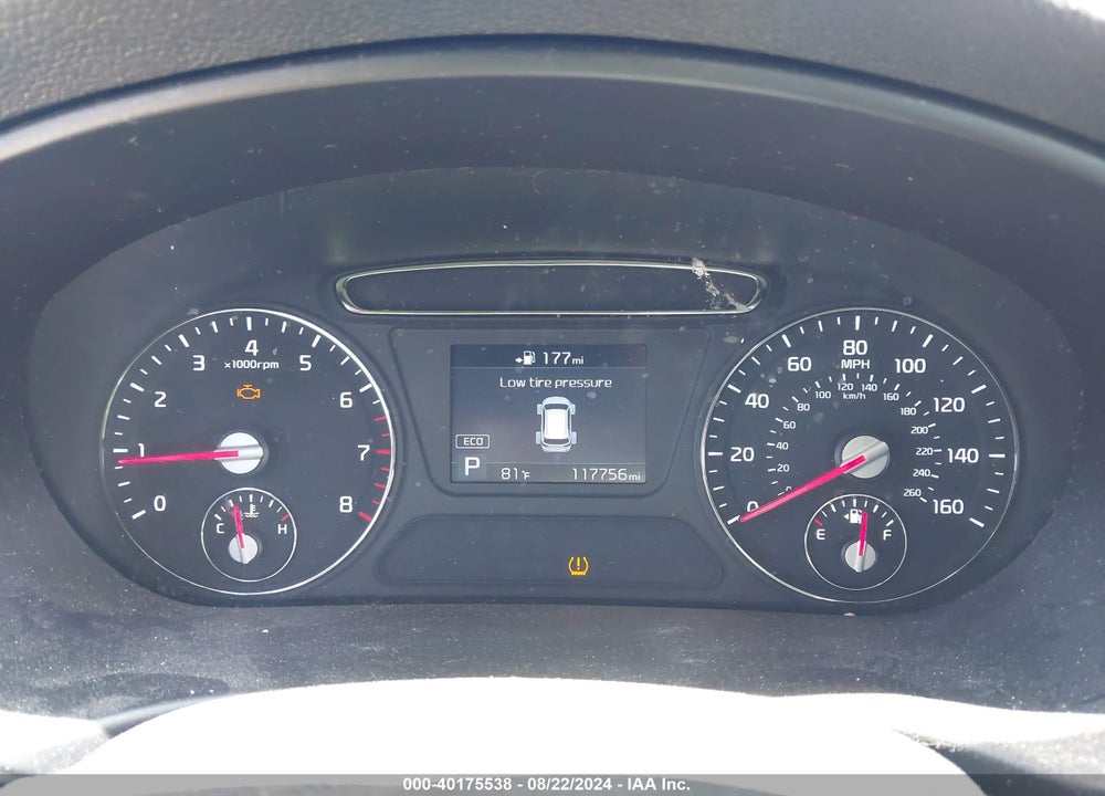 2019 KIA SORENTO 2.4L L VIN: 5XYPG4A30KG581703