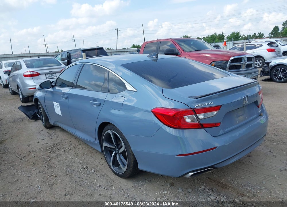 2022 HONDA ACCORD SPORT VIN: 1HGCV1F3XNA108179