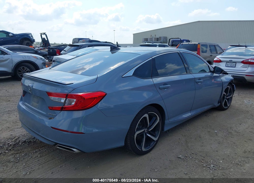 2022 HONDA ACCORD SPORT VIN: 1HGCV1F3XNA108179