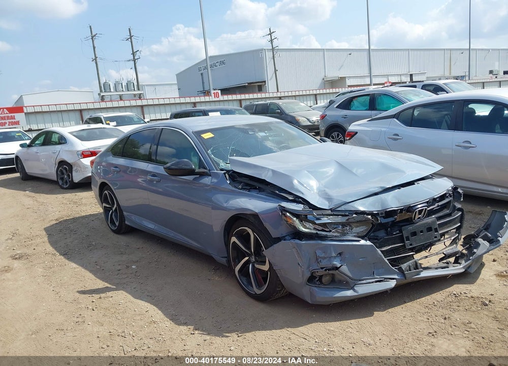 2022 HONDA ACCORD SPORT VIN: 1HGCV1F3XNA108179