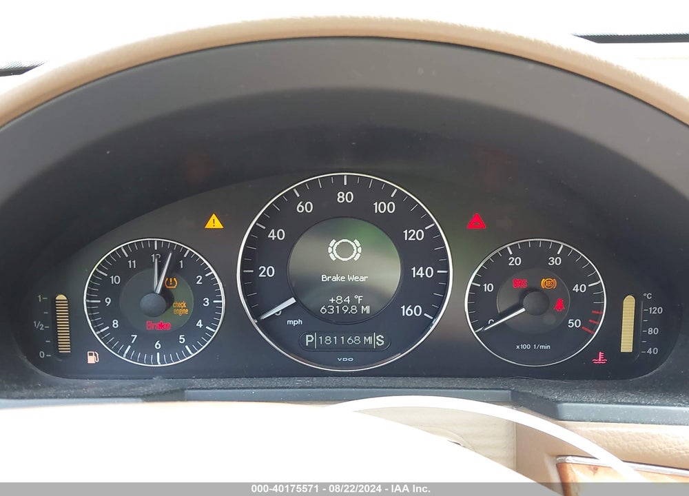 2008 MERCEDES-BENZ E 320 BLUETEC VIN: WDBUF22X38B326671