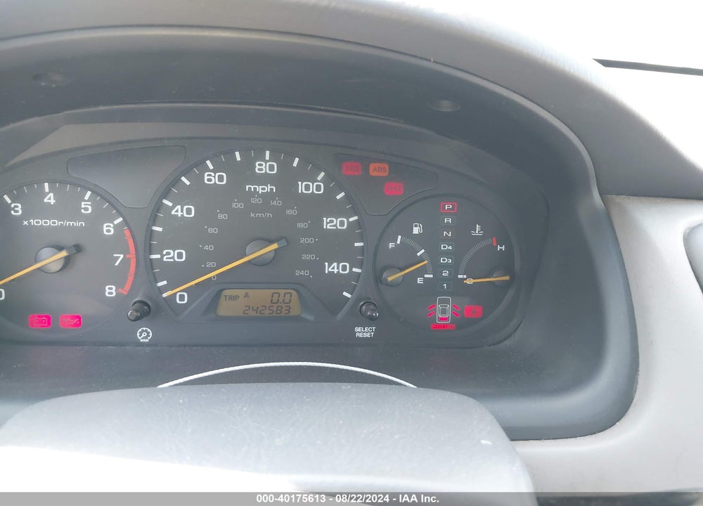 2000 HONDA ACCORD 3.0 EX VIN: 1HGCG165XYA099046