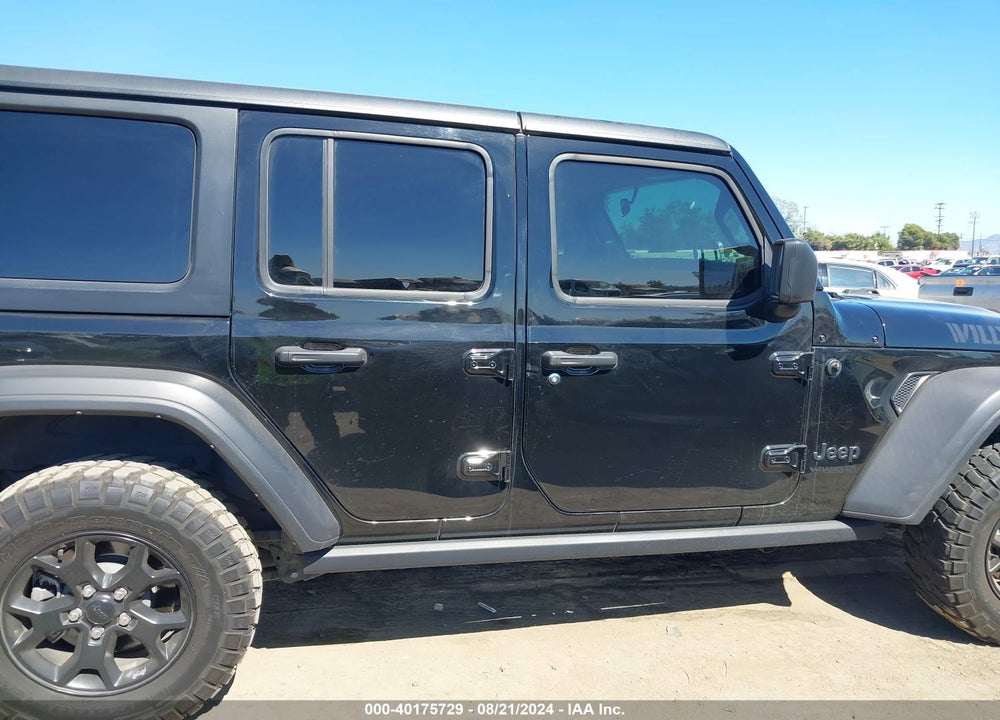 2022 JEEP WRANGLER UNLIMITED WILLYS SPORT 4X4 VIN: 1C4HJXDG6NW225513
