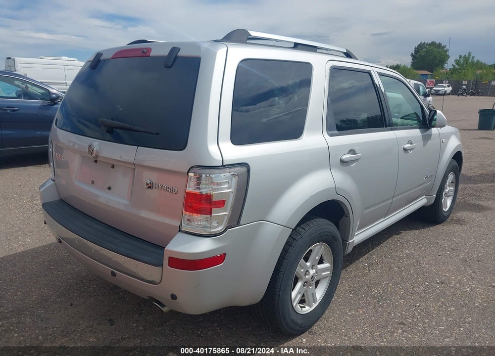 2008 MERCURY MARINER HYBRID VIN: 4M2CU39H58KJ06224