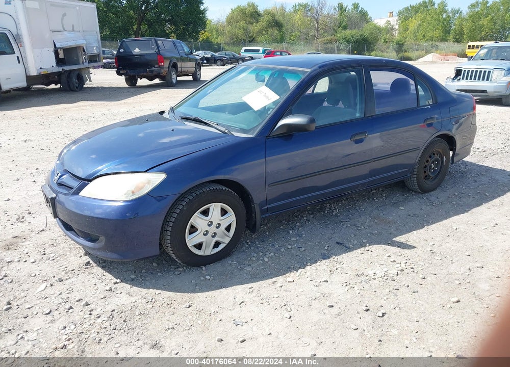 2005 HONDA CIVIC DX VP VIN: 2HGES16305H042650