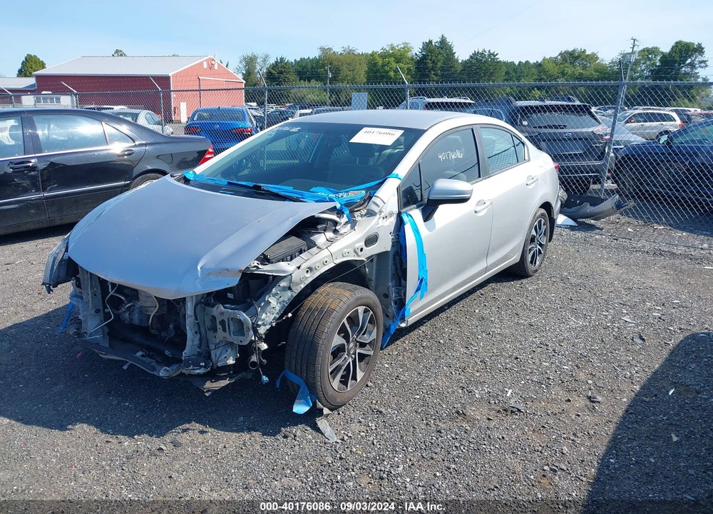 2015 HONDA CIVIC LX VIN: 19XFB2F54FE080065