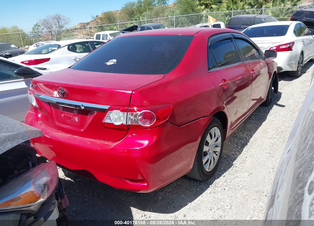 2013 TOYOTA COROLLA LE VIN: 5YFBU4EE3DP101439