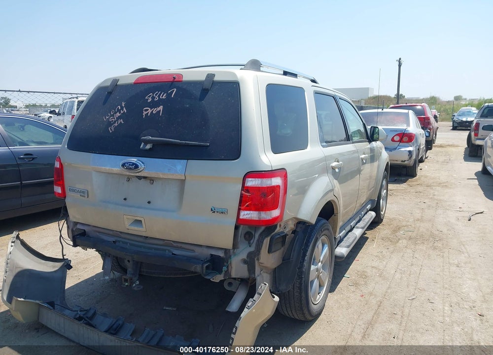 2010 FORD ESCAPE LIMITED VIN: 1FMCU0EG9AKB91846