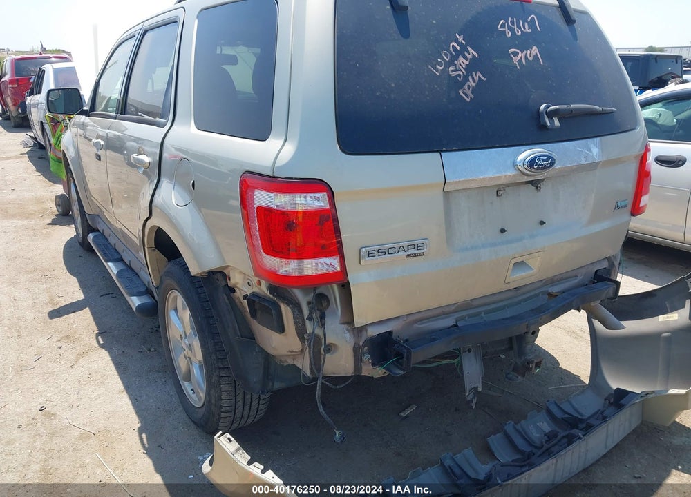 2010 FORD ESCAPE LIMITED VIN: 1FMCU0EG9AKB91846