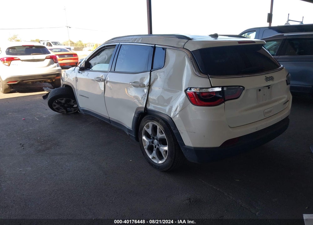 2018 JEEP COMPASS LIMITED FWD VIN: 3C4NJCCB2JT407033