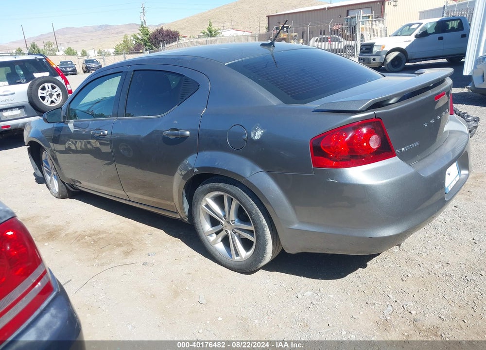 2013 DODGE AVENGER SE V6 VIN: 1C3CDZAGXDN750021