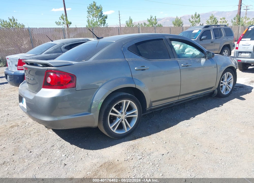 2013 DODGE AVENGER SE V6 VIN: 1C3CDZAGXDN750021