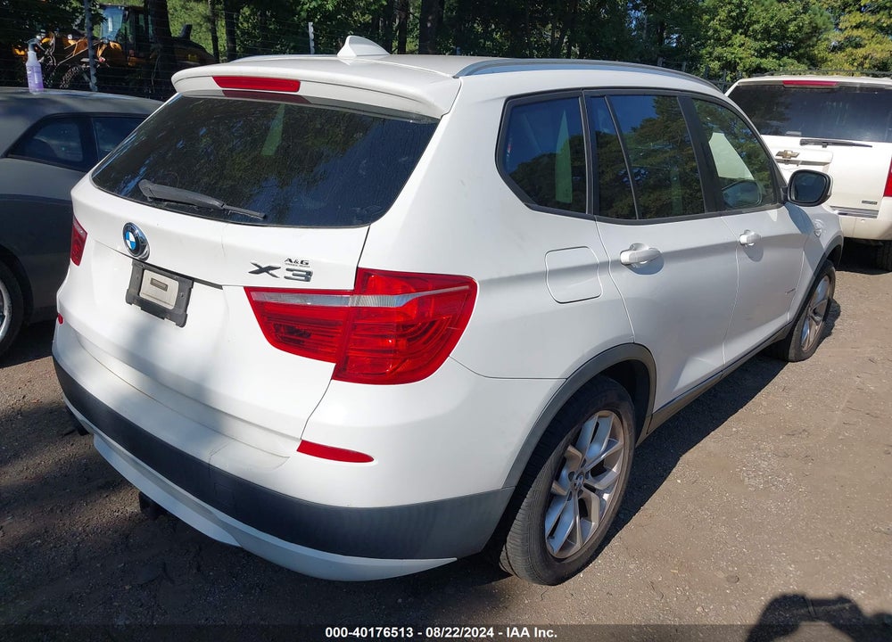 2013 BMW X3 XDRIVE28I VIN: 5UXWX9C51D0A30391