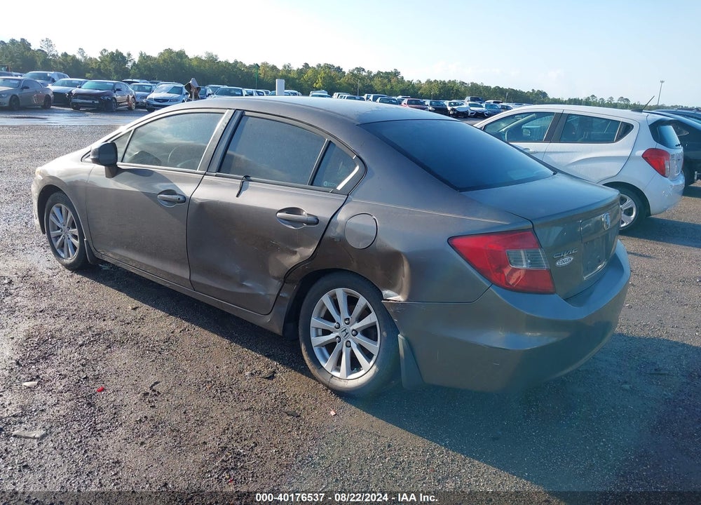2012 HONDA CIVIC EX VIN: 19XFB2F82CE100044