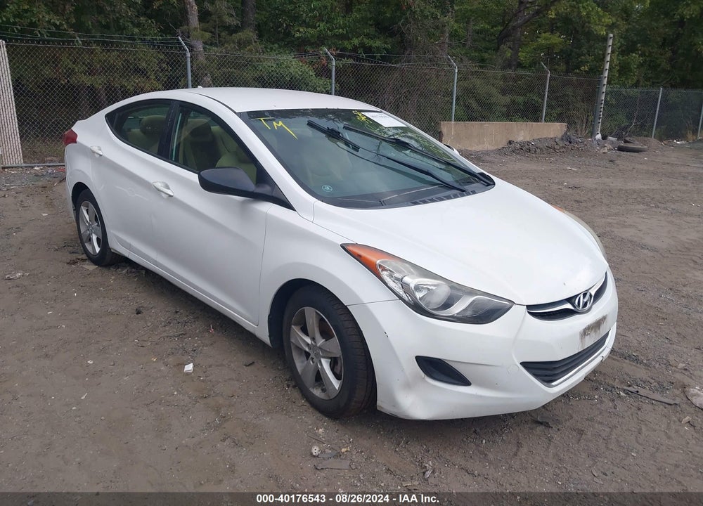 2013 HYUNDAI ELANTRA GLS VIN: 5NPDH4AE0DH273556
