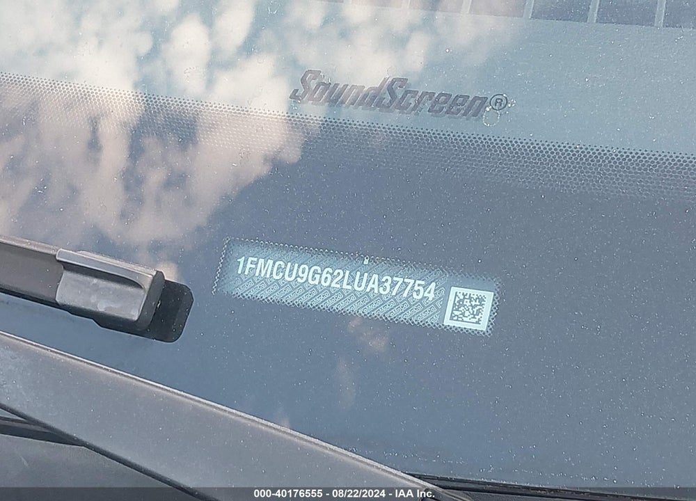 2020 FORD ESCAPE SE VIN: 1FMCU9G62LUA37754