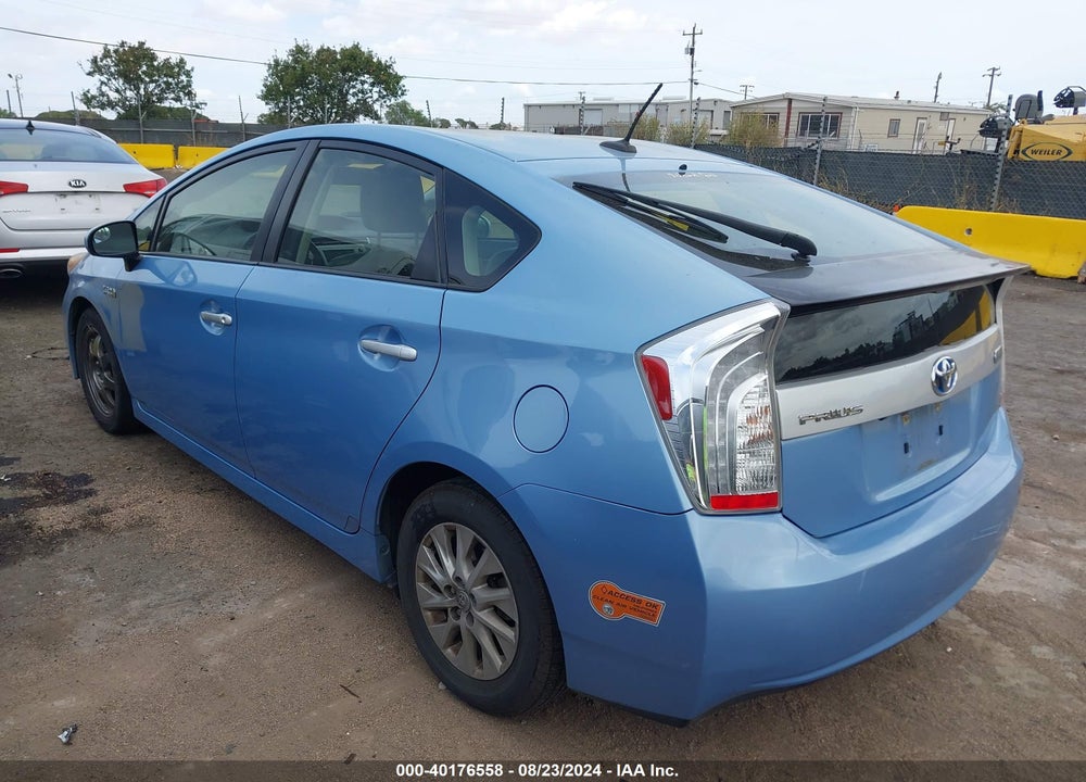 2012 TOYOTA PRIUS PLUG-IN ADVANCED VIN: JTDKN3DP5C3002316