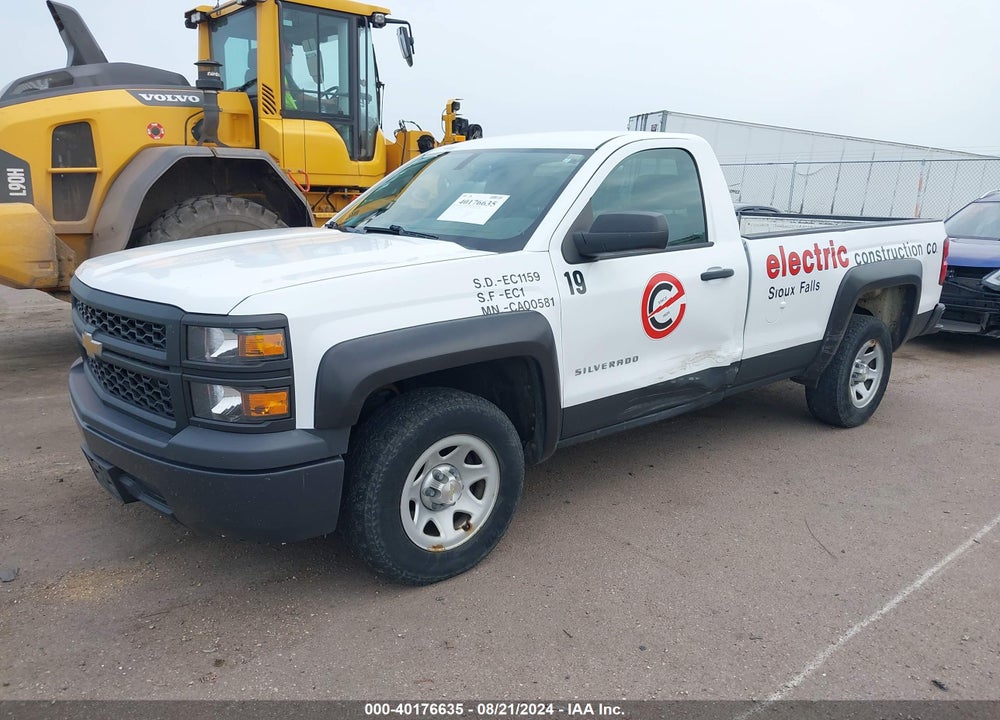 2014 CHEVROLET SILVERADO 1500 WORK TRUCK 1WT VIN: 1GCNCPECXEZ179837