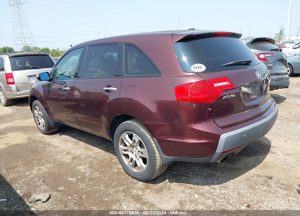 2007 ACURA MDX VIN: 2HNYD28207H549982