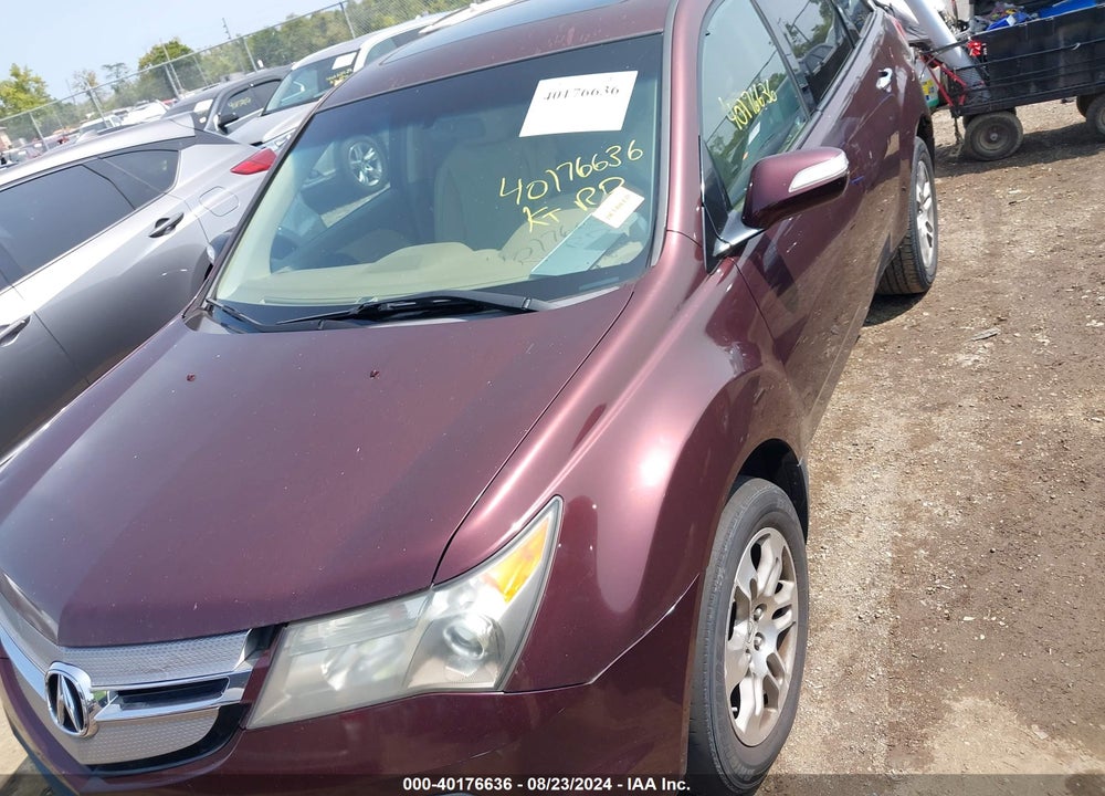2007 ACURA MDX VIN: 2HNYD28207H549982