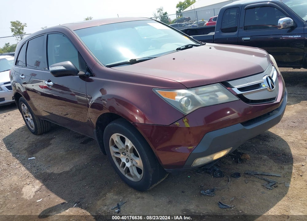 2007 ACURA MDX VIN: 2HNYD28207H549982