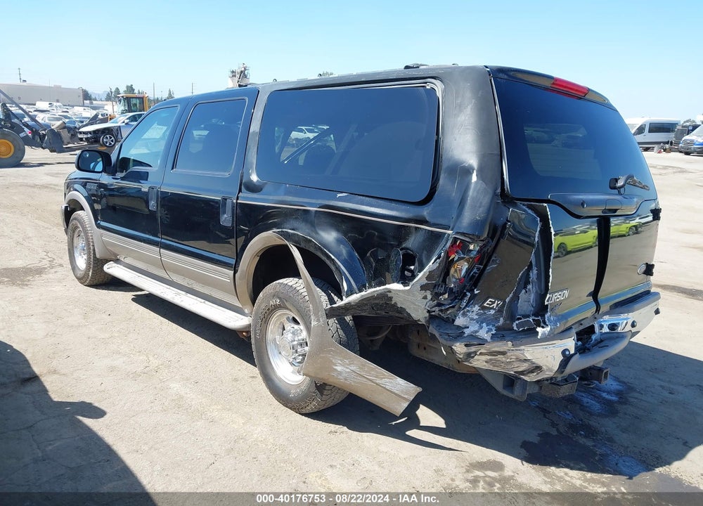 2001 FORD EXCURSION LIMITED VIN: 1FMNU42S01EB63442
