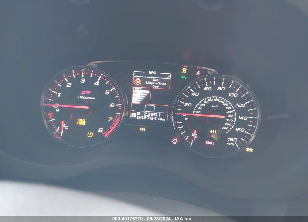 2021 SUBARU WRX STI VIN: JF1VA2E62M9810118