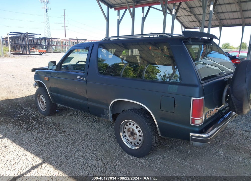 1989 GMC S15 JIMMY VIN: 1GKCT18Z9K0527538