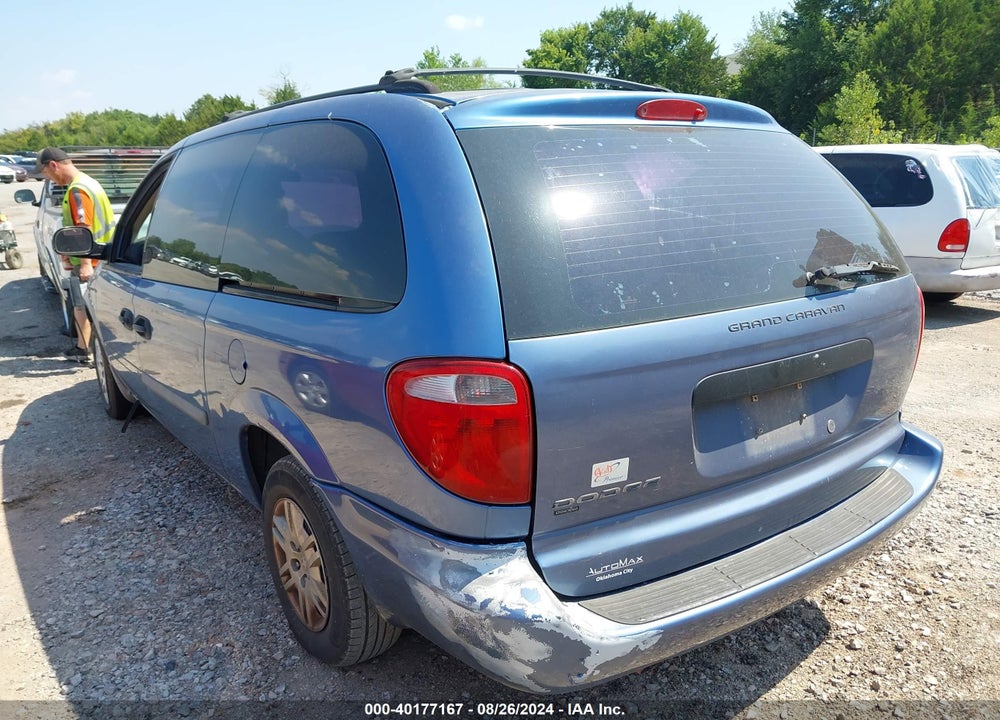 2007 DODGE GRAND CARAVAN SE VIN: 1D4GP24RX7B117066