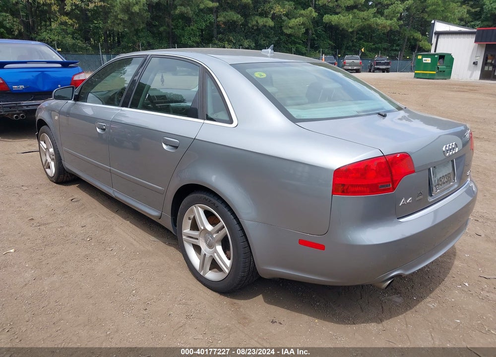 2008 AUDI A4 2.0T/2.0T SPECIAL EDITION VIN: WAUDF78EX8A101459