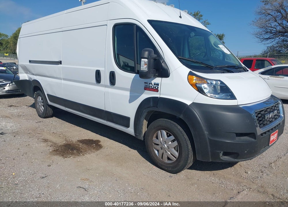 2021 RAM PROMASTER 3500 CARGO VAN HIGH ROOF 159 WB EXT VIN: 3C6MRVJG7ME514500