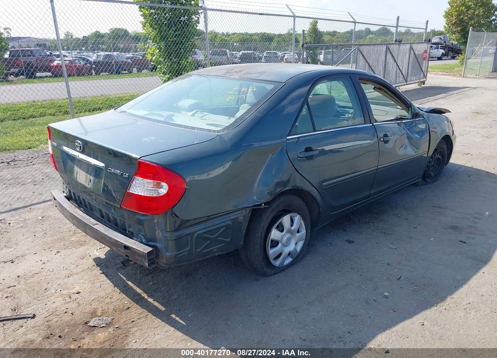 2004 TOYOTA CAMRY LE VIN: 4T1BE32K64U358241